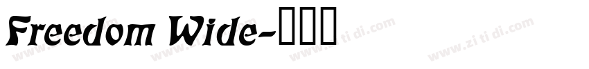 Freedom Wide字体转换
